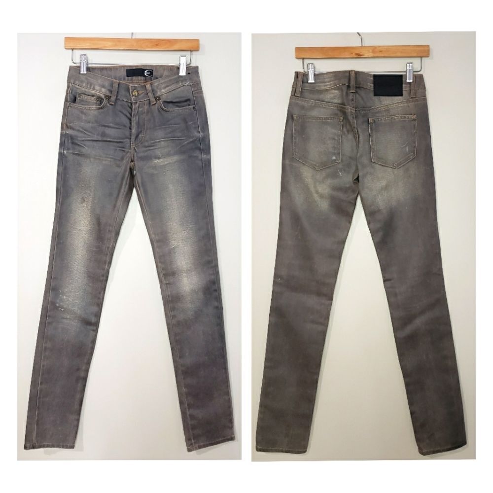 Just Cavalli Size 26 White Diamond Blue Skinny Jeans